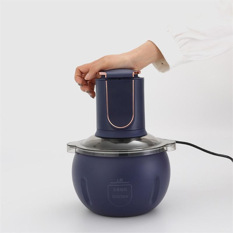 Picadora de carne elétrica de Chopper 3L da picadora de carne da cozinha pequena dos aparelhos eletrodomésticos para o interruptor inversor da carne do interruptor inversor do alimento do agregado familiar
