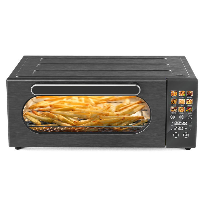 Fritadeira a ar digital de controle de toque 1800 W fornos 18 L cor preta