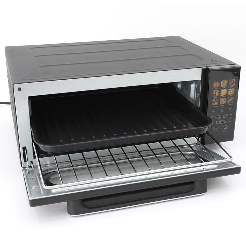 Fritadeira a ar digital de controle de toque 1800 W fornos 18 L cor preta