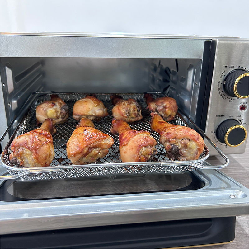 Fritadeira a ar para eletrodomésticos pequenos OEM 12L 2 botões manuais de controle