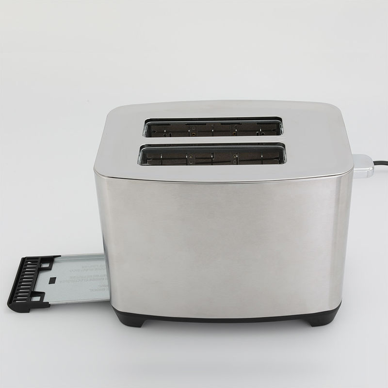 Pequenos aparelhos de cozinha 2 fatias torradeira de aço inoxidável máquina torradeira de pão torradeira elétrica