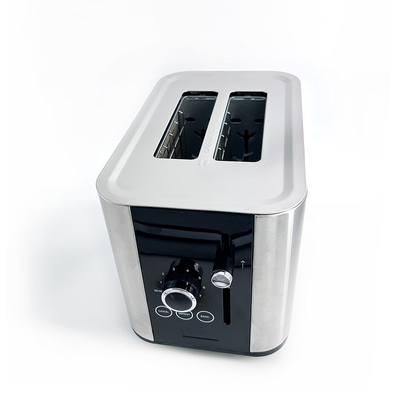 Novo design smart Toaster set Breakfast Set Toaster de aço inoxidável 2 Slice Cancelar / reaquecer / descongelar função com luz de indicação