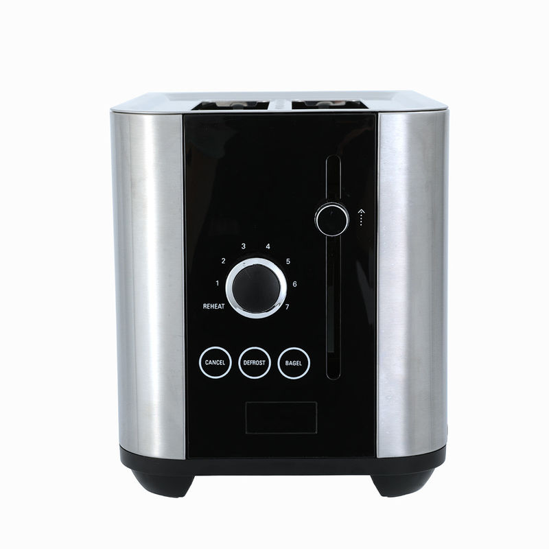 Novo design smart Toaster set Breakfast Set Toaster de aço inoxidável 2 Slice Cancelar / reaquecer / descongelar função com luz de indicação