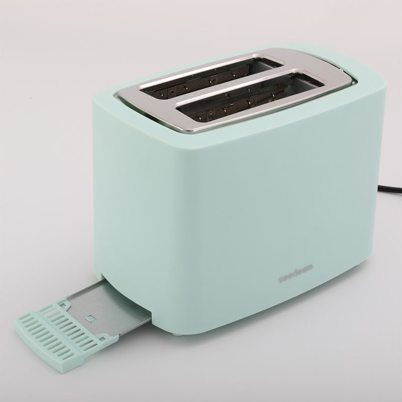 220V~240V torradeira de aço Retro Estilo Estético 2 fatias Torradeira Pastel Verde para eletrodomésticos torradeira preço bom