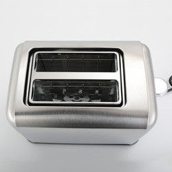 6 vezes configuração do invólucro de aço inoxidável com função de cancelamento/requecimento/descongelamento com indiclight 2 Slices Toaster