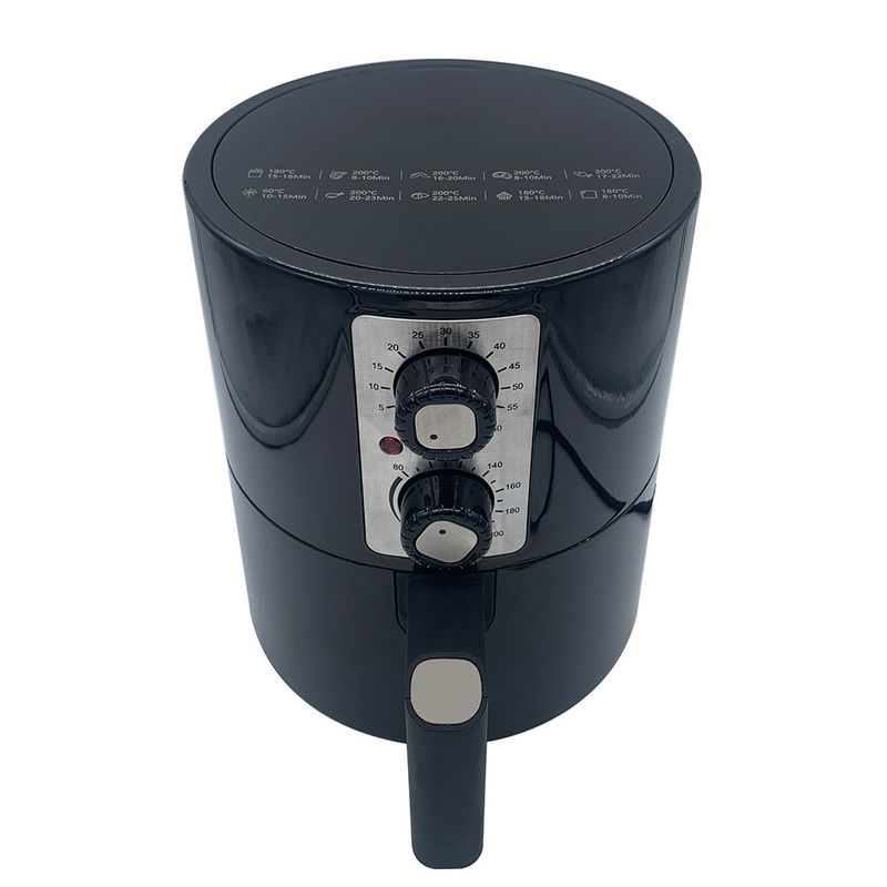 Fritadeira Elétrica 2L com 2 Botões de Controle Manual 2QT Frigideira Doméstica Sem Óleo