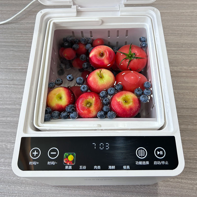 TFT Touch Frutas Legumes Limpador Industrial Bolha Máquina De Alimentos Para Resíduos De Pesticidas