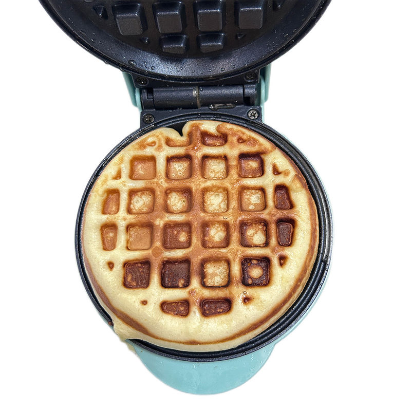 Mini controle automático personalizado de temperatura placa antiaderente fabricante de waffle de ovo elétrico ferro fundido