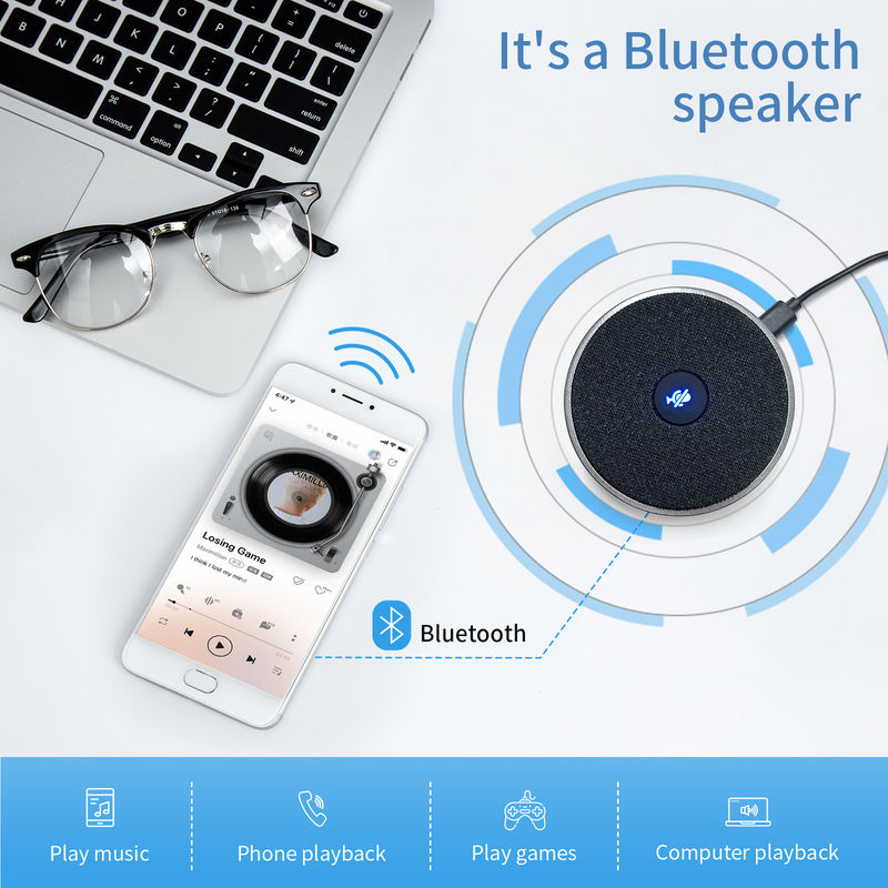 Office Conference Speakerphone 360 graus Enhanced Voice Pickup & Noise Cancelling Speakerphone para reunião de escritório