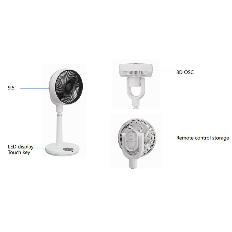 3 Ajustes de velocidade ventilador de circulação de ar de pedestal 120V Coluna de pé Ventilador de circulação