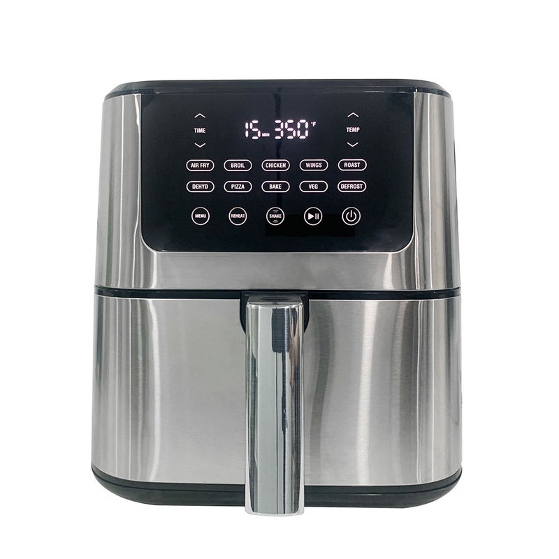 Frigadeira de ar de 8 litros Frigadeiras de ar inteligentes de 1800 W Frigadeira de ar digital sem óleo para cozinha